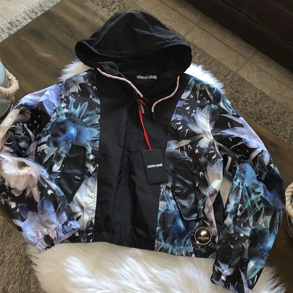 Roberto Cavalli sport Marchito Print Jacket size L - Picture 1 of 16